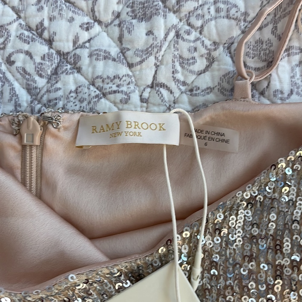 Ramy Brook Gold Sequin Maxi Dress - Picture 10 of 15